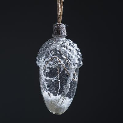 China Factory Price Handmade Glass Christmas Hand Blown Hanging Ball for sale