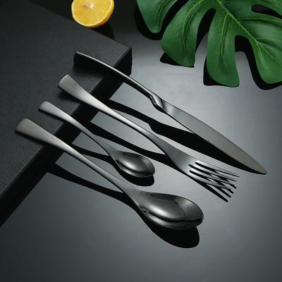 China Hotel Tableware Stainless Steel Viable Cutlery Wedding Dinnerware Set Kaya Flatware Set Dinner Knife Dinner Spoon Fork and Teaspoon for sale