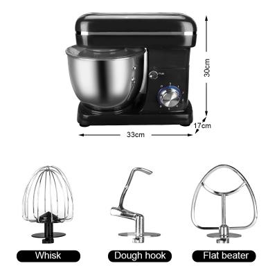 China Brand New Bow Electric Machine 5L S Stainless Steel Dough Food Stand Mixer 3In Heavy Duty Beater Ejector Button Chef 1 Breakfast Maker With Low Price for sale