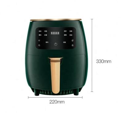 China Touch 1200W 4.5L Touch Screen Deep Fryer No Oil Air With Nonstick Basket for sale