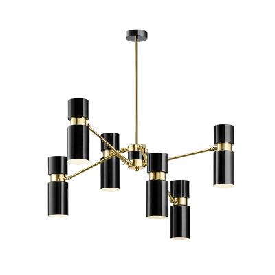 China Nordic post-modern double-layer restaurant bedroom meeting room surface mounted chandelier led lighting fixture for sale