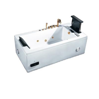 China Modern Acrylic Material Freestanding Corner Whirlpool Massage Bathtub for sale