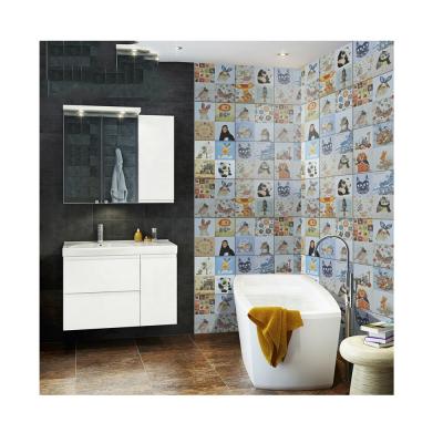 China Antique Design Ceramic Tile Bathroom Europe Kindergarten Kitchen Floor Tiles Cartoon Design Tiles for sale