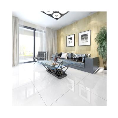 China OEM&ODM Design Acid Resistant Professional Body Polished Full Porcelain Glazed Super White Floor Tile 600x600 800x800 for sale