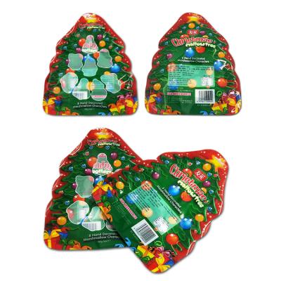 China Wholesale Customized Moisture Proof Candy Snack Packaging Bag With Christmas Tree Design for sale