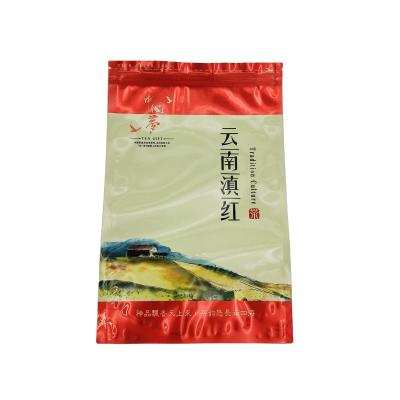 China Tea Packaging Bag Disposable Printing Top Custom Zipper Package Bag for sale