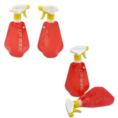 China New Design Moisture Proof Packing Spray Bottle Shape Up Stand Up Spout Pouch Custom Doypack for sale