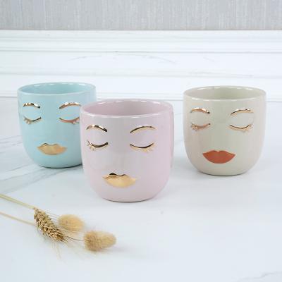 China Wholesale Luxury Nordic Creative Antique Design Ceramic Pots Plant Cylindrical Potted Flower Pot for sale