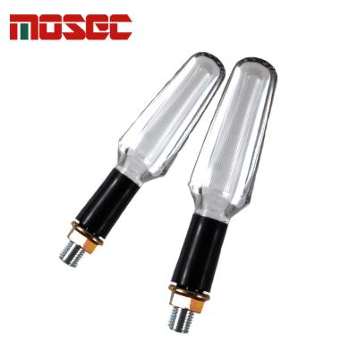 China Universal For All Crystal Transparent Design Motorbike LED Light Motorcycle Turn Signal Lights New Kinds Motorcycle Signal for sale