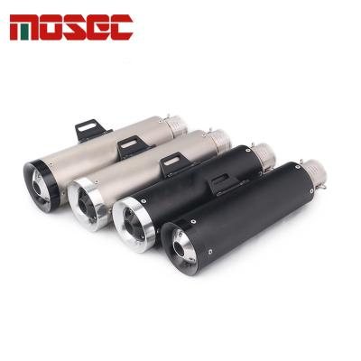 China For Most Retro Motorcycle Universal 51mm Motorcycle ATV Muffler Exhaust Muffler Vertical Motorcycle Exhaust Muffler for sale