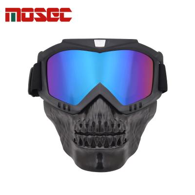 China Vampire Skull Retro Vintage Goggles Motorcycle Anti Goggles Riding Goggles Face Mask Half Face Mask UV Helmet for sale