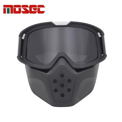 China Anti UV Motorcycle Goggles With Mask Bicycle Motocross Goggles Windproof Motocross Helmets Goggles Goggles for sale