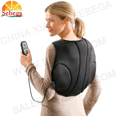 China 4 body motors vibrating massage and heating electronics vibrating back massage vest for sale