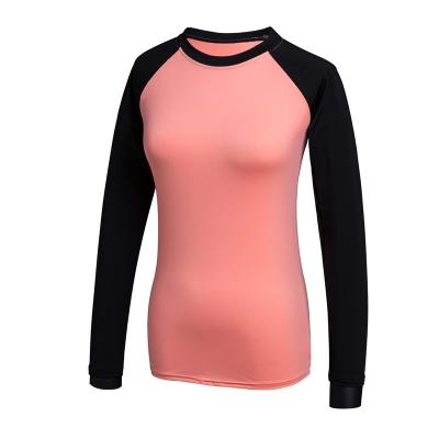 China Other High Quality Manufacturer Net Back Fitness Long Sleeve Women Yoga Tight Shirts for sale