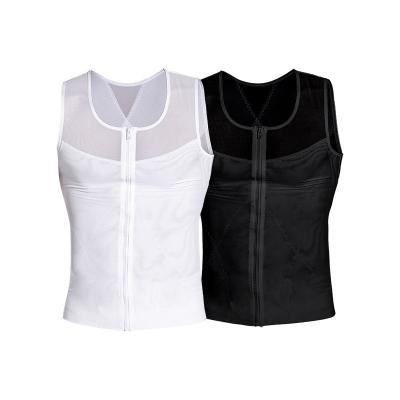 China High Quality Plus Size White Black Plus Size Seamless Men's Tank Top For Body Training for sale