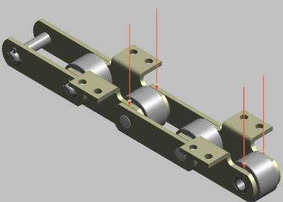 China Cinta transportadora durable de la malla de alambre, resistencia de la mala condición de la cadena de vínculo del transportador en venta