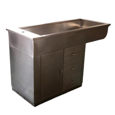 China NZB Multifunctional Stainless Steel Dog Grooming Tub Viable Spa Bathtub for sale