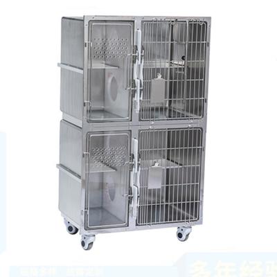 China NZB Stainless Steel Three-Layer Pet Foste Vet Quarantine Dog Cage Clinic Veterinary Cages for sale