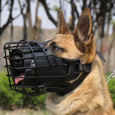 China Durable Heavy Duty K9 Adjustable Dog Metal Dog Muzzle Stocked Tactical Training Product Manufacturer for sale