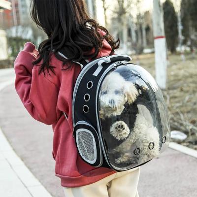 China Wholesale Nest Bubble Bird Carrier Pet Bike Cage Travel Capsule Transparent Expandable Pet Backpack for sale