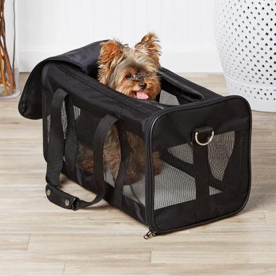 China Hot Sale Dog Carrier Bag Tote Transport Pet Carrier For Airline Stocked Approved Breathable Pet Carrier for sale