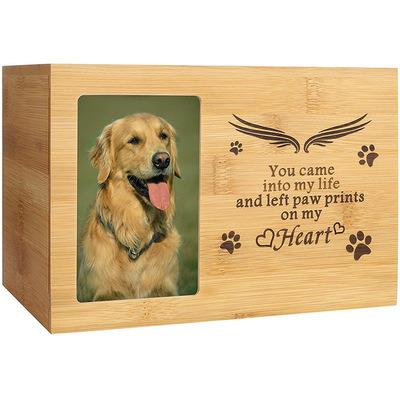 China Hot Sale Viable Memorial Pet Burial Cinerary Casket For Eco-friendly Pet Ashes Pet Urn for sale