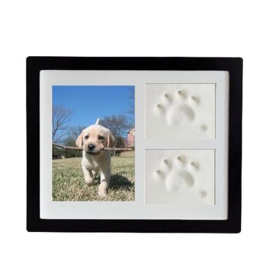 China Wholesale Paw Print Keepsake Wall Frame Kit Memorial Picture Frame Pet Keepsake Pet Memorial for sale