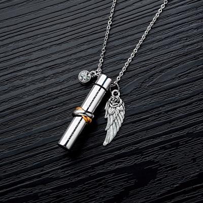 China Wholesale Fine Pet Jewelry Non-fading Memorial Cremation Ashes Keepsake Cremates Necklace Pet Pendant Memorial for sale