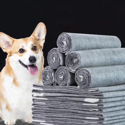 China Stocked Manufacturer Disposable Charcoal Leakproof Bamboo Pad Dog Toilet Training Eco-friendly Puppy Pads for sale