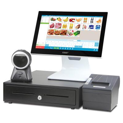 China Retail Electronic Windows Touch Restaurant POS Cash Register Machine Cash Register All In One POS Systems 15.6 Inch LED Screen for sale