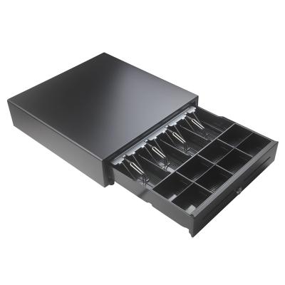 China High Quality Metal Cash Box Double 12v / 24v Check Slots Cash Drawer for sale