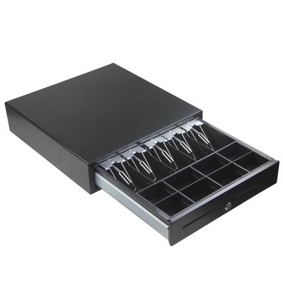 China High End Metal Cash Box Piggy Bank Slide Ball Bearing Cash Drawer With Metal Cash Tray for sale