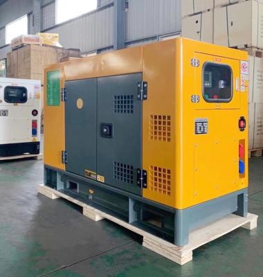 China 12kw/12000 silent and fueless watt/15kva open type mobile current fuel cell small diesel generator set 3 phase dual power KDE-15000T for sale