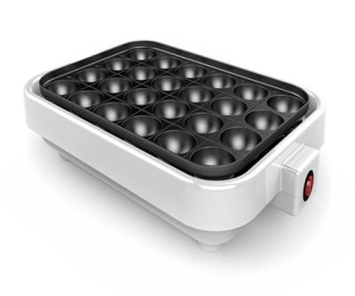 China Small Flexible Electric Home Use Mini Grill Pan Maker Takoyaki Maker Easy Cleaning for sale