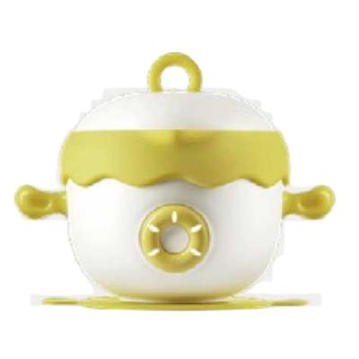 China Over Heat Warning Exquisite Warmer Food Bowl For Kids Insulated Baby Bowls With Two Lithium Batteries for sale