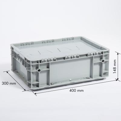 China Plastic Mesh Factory Price Fruit Vegetable Transport Storage Crate With Cover for sale