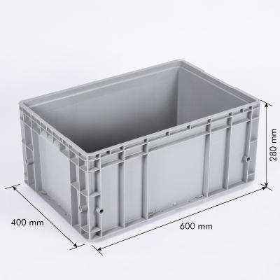 China High Quality 600*400*280mm Plastic Mesh Crate Waterproof Storage Box For Transportation for sale