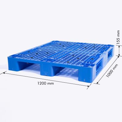 China China factory price single sided heavy duty stacking transport plastic pallet for warehouse for sale