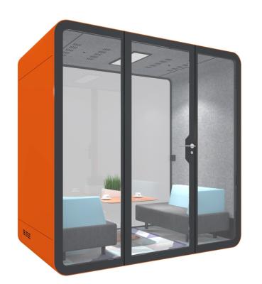 China (Others)Adjustable Outdoor Soundproof Meeting Acoustic Phone Booth Office Meeting Pods Made By Aluminum For Private Discussion for sale