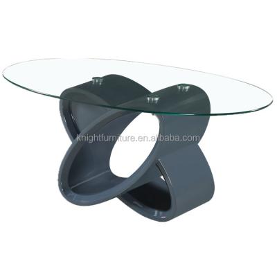 China Easy To Clean Multifunctional Items Round Tops MDF Exotic Glass Mirrored Coffee Tables For Restaurants Cafe for sale