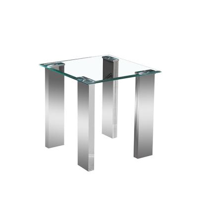 China MDF Environment Friendly Stainless Steel Legs Single Nesting Coffee Table for sale