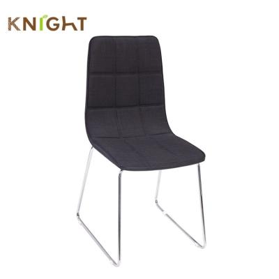 China Europe Style Modern Metal Legs Modern Hotel Chairs Chrome Chrome Silver Chromed Modern Dining Chairs for sale