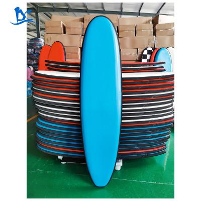 China Hot Sale 7ft Unisex Beginner Soft Top Surfboard IXPE Foam Surfboards For Surfing School for sale