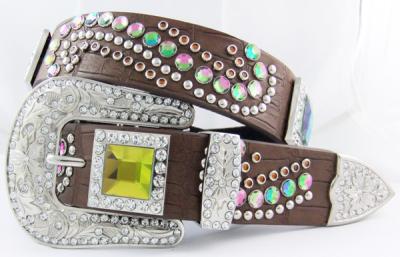 China Popular style in western market rhinestone belts with AB glass for sale