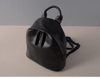 China Leather Backpacks Retro Double Shoulder Bags Cowhide Backsack for Travelling for sale