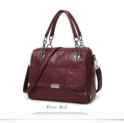 China Fashion PU Handbags Boston Bag for Female Big Size Tote Bags for sale