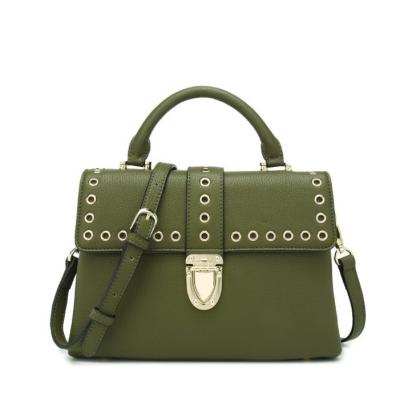 China PU Leather Handbags Rivet Tote Bags for Lady for sale