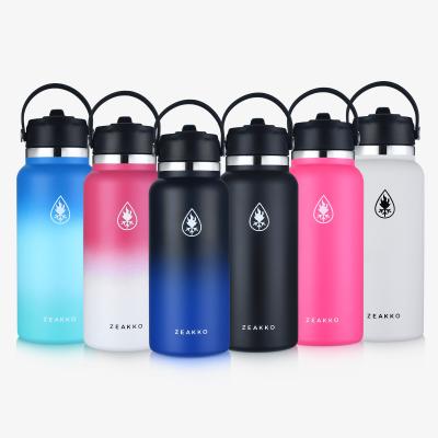 China Sustainable High Quality Custom Water Bottle , 32oz Insulated Hydraulic Bottle Vacuum Bottle for sale