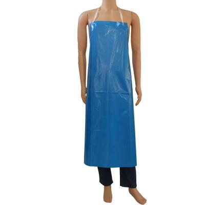 China Eco-friendly Polyurethane Tpu Blue Waterproof Cleaning Aprons for sale