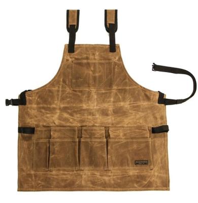 China 2019 Hot Sale Thickening Oil Wax Canvas Tool Cleaning Apron for sale